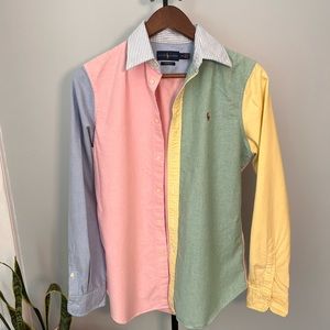 Ralph Lauren Classic Fit Oxford Shirt in Multi Colored